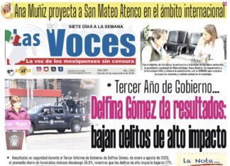 Tercer Año de Gobierno… Delfina Gómez da resultados: bajan delitos de alto impacto