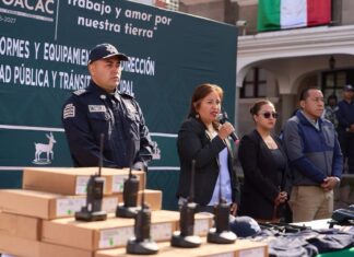 Ocoyoacac fortalece a su Dirección de Seguridad Pública y Tránsito Municipal con nuevo equipamiento