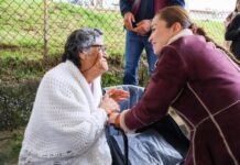 Yoselin Mendoza respalda reconstrucción del puente Juárez y entrega apoyos de movilidad en Nicolás Romero