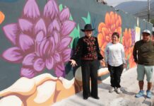 Ecatepec inaugura mural monumental de Día de Muertos; busca imponer récord mundial