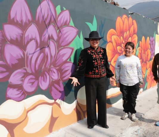 Ecatepec inaugura mural monumental de Día de Muertos; busca imponer récord mundial