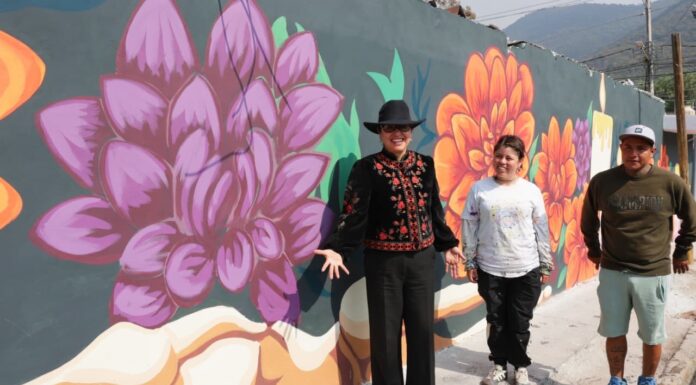 Ecatepec inaugura mural monumental de Día de Muertos; busca imponer récord mundial