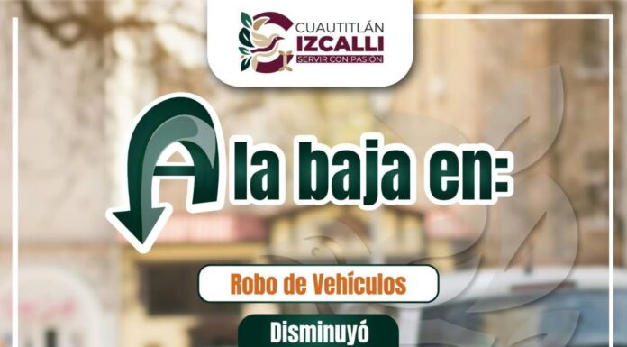 BAJAN 39% LOS ROBOS DE AUTO Y 49% LOS DE AUTOPARTES EN IZCALLI