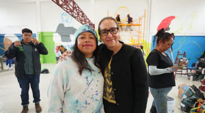 Impulsan murales con perspectiva femenina en el nuevo Centro LIBRE de Ecatepec