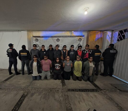 Desarticulan Policía de Toluca y Fiscalía presunta red dedicada al robo de motocicletas; hay 18 detenidos