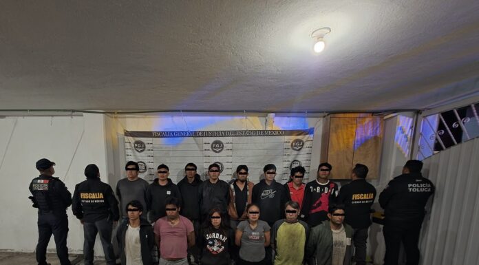 Desarticulan Policía de Toluca y Fiscalía presunta red dedicada al robo de motocicletas; hay 18 detenidos