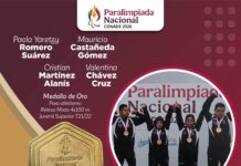 Delfina Gómez reconoce a campeones mexiquenses de oro en la Paralimpiada Nacional CONADE 2026