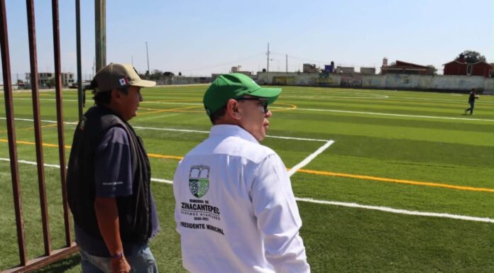 ZINACANTEPEC IMPULSA EL DEPORTE CON RENOVACIÓN DE LA UNIDAD “ANTONIO CASTILLO SÁNCHEZ”