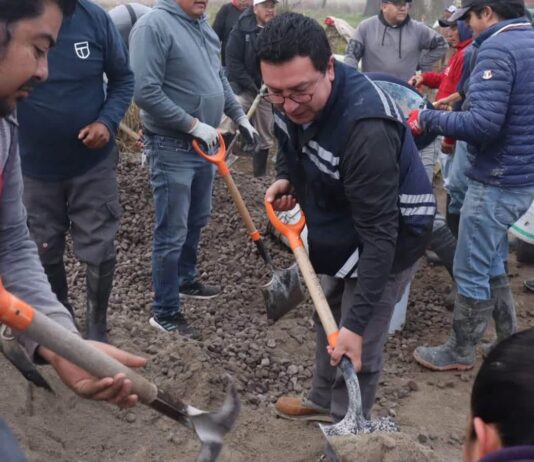 Con manos de su gente y trabajo de Miguel Ángel Ramírez, Lerma construye progreso en El Espino Peralta