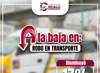 Baja 17% el robo en transporte público en Cuautitlán Izcalli