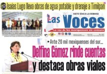 Ante 20 mil mexiquenses del sur…Delfina Gómez rinde cuentas y destaca obras viales