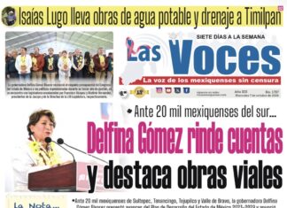 Ante 20 mil mexiquenses del sur…Delfina Gómez rinde cuentas y destaca obras viales