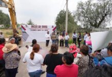 Roselia García inicia pavimentación con concreto hidráulico en Avenida del Rincón