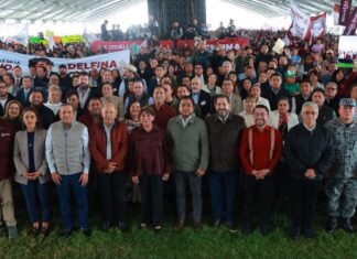 Diputadas y diputados de Morena acompañan a Delfina Gómez en informe regional en Cuautitlán Izcalli