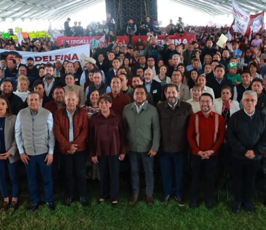 Diputadas y diputados de Morena acompañan a Delfina Gómez en informe regional en Cuautitlán Izcalli