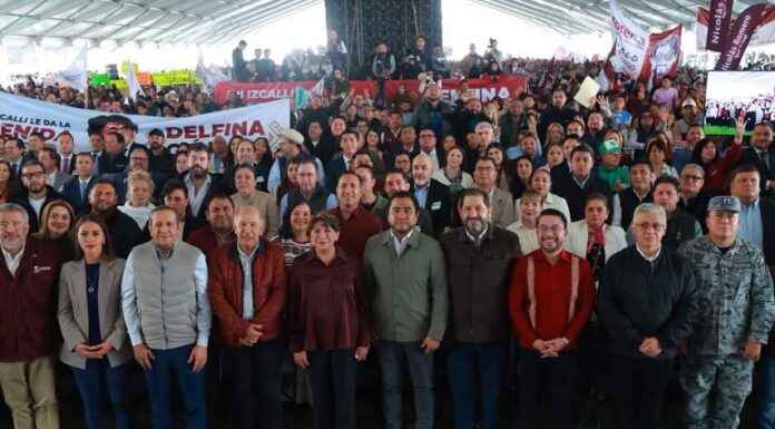 Diputadas y diputados de Morena acompañan a Delfina Gómez en informe regional en Cuautitlán Izcalli