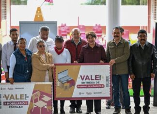 Acompaña Nazario Gutiérrez entrega de infraestructura educativa en Chicoloapan