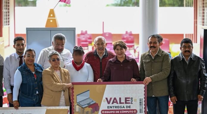 Acompaña Nazario Gutiérrez entrega de infraestructura educativa en Chicoloapan