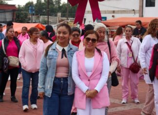 Blanca Osorio encabeza caminata contra el cáncer de mama y jornada de salud en Acolman