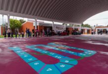 Beneficia Roselia García con nuevo arcotecho a estudiantes del preescolar Celestín Freinet