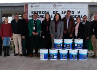 Lupita Díaz recorre escuelas y supervisa obra comunitaria en Ixtlahuaca