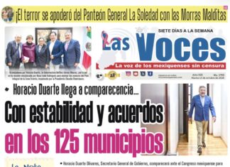 Horacio Duarte llega a comparecencia…Con estabilidad y acuerdos en los 125 municipios