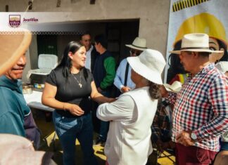 Aylin López inicia obra de pavimentación con concreto hidráulico en Casablanca, Jocotitlán