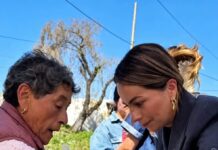 Saray Benítez entrega obras de agua potable y electrificación en Tecuanapa, Mexicaltzingo