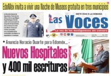 Anuncia Horacio Duarte para Edoméx Nuevos Hospitales y 400 mil escrituras