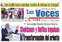 Sheinbaum y Delfina impulsan Con unidad Resalta Horacio Duarte… la transformación del oriente