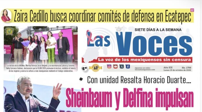 Sheinbaum y Delfina impulsan Con unidad Resalta Horacio Duarte… la transformación del oriente